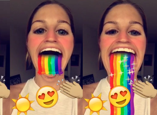 Snapchat-Regenbogen-kotzen