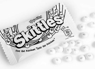 Skittles sind weiß