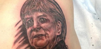 Angela Merkel Tattoo