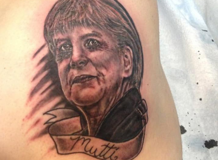Angela Merkel Tattoo