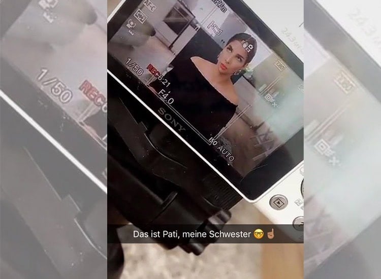 Pati und Shirin David drehen ein Video