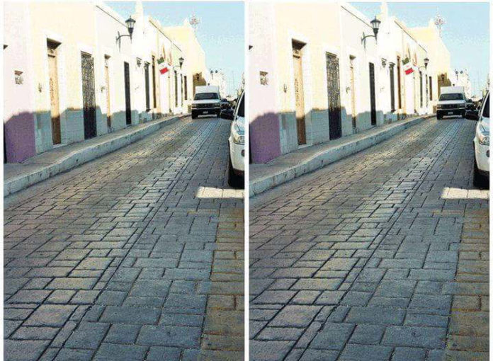 Diese Straße ist eine optische Täuschung
