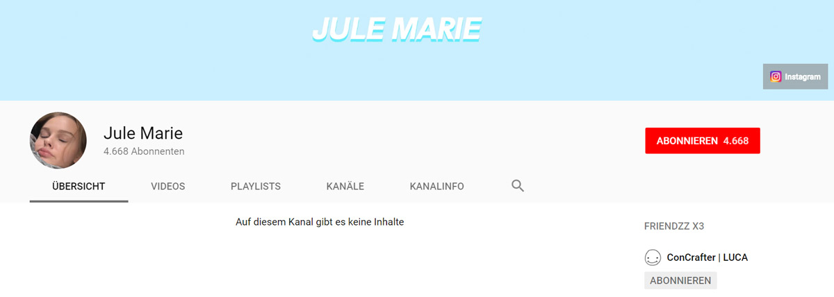 Jule-Marie-YouTube-Kanal-Luca-Concrafter-Freundin