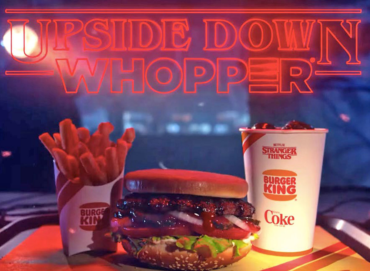 Stranger Things 3 Upside Down Whopper Burger king