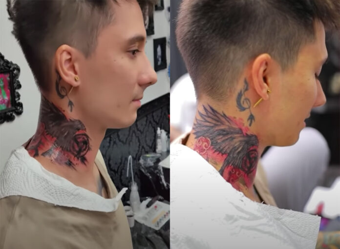 Julien Bam hat ein neues Tattoo am Hals
