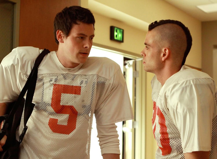 Mark Salling und Cory Monteith Glee Serie