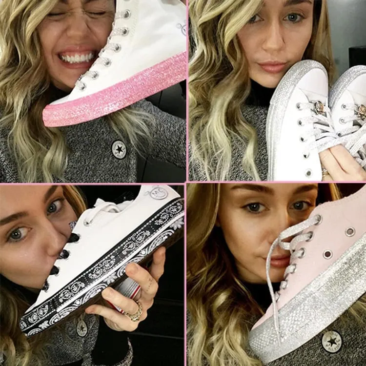 Miley Cyrus Converse Glitzer