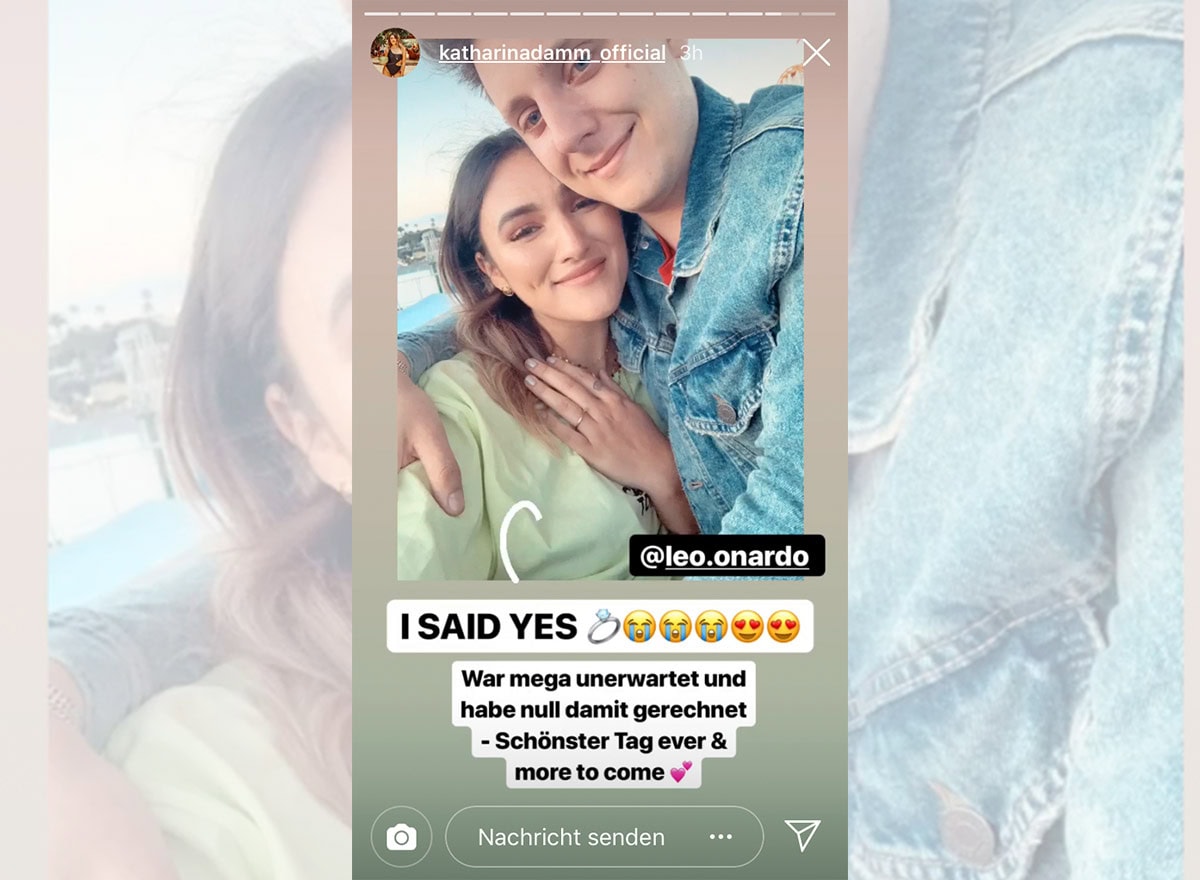 Katharina Damm verlobt: Hier zeigt sie ihren Verlobungsring von Leo