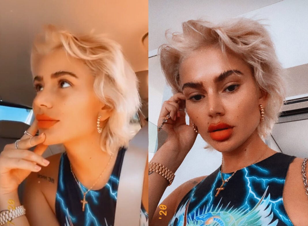 Loredana Zefi hat kurze Haare