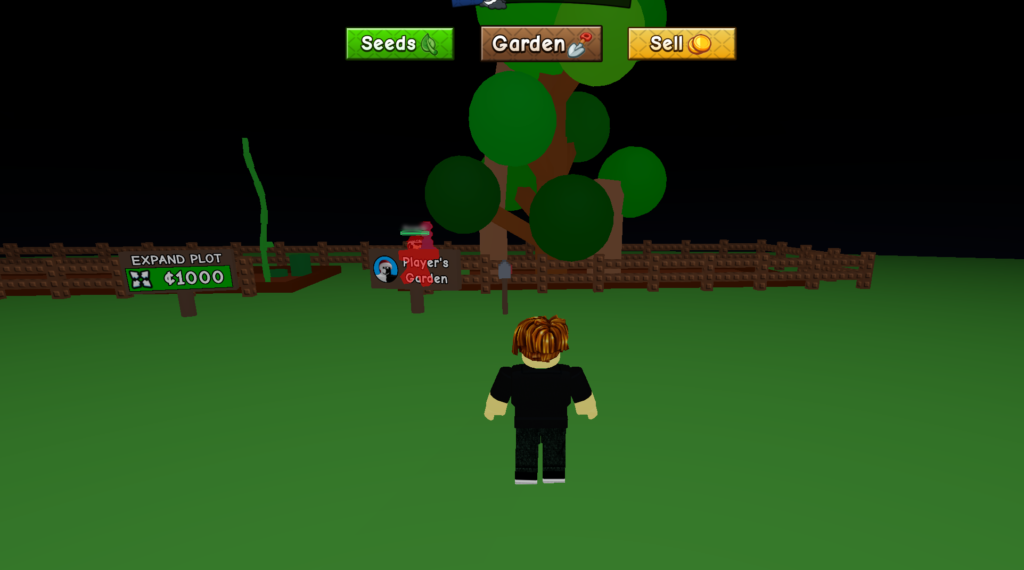 Grow a Garden 2 Garten bei Nacht